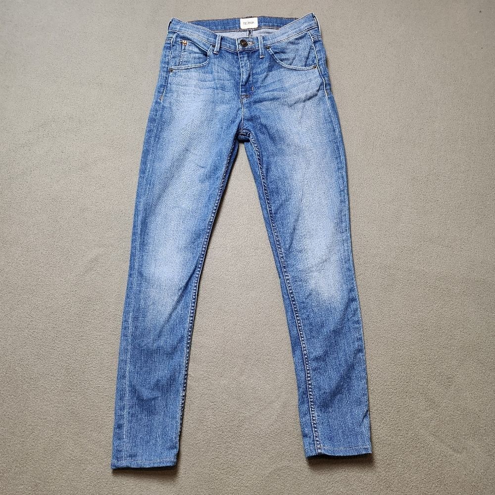 Hudson Lynne Flap Pocket Jeans High Waist Super Skinny Sz 26